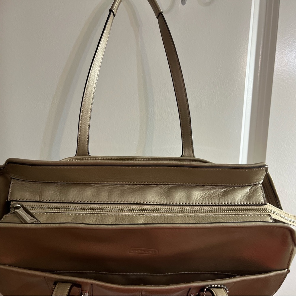 Coach Gold Leather Bag - Picture 7 of 14